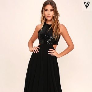 LULUs Formal Black Maxi Dress